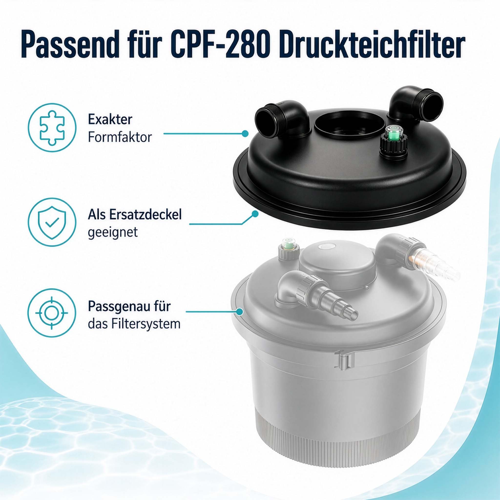 sunsun-cpf-280-couvercle-pi-ce-d-tach-e-filtre-bassin-pression image 2