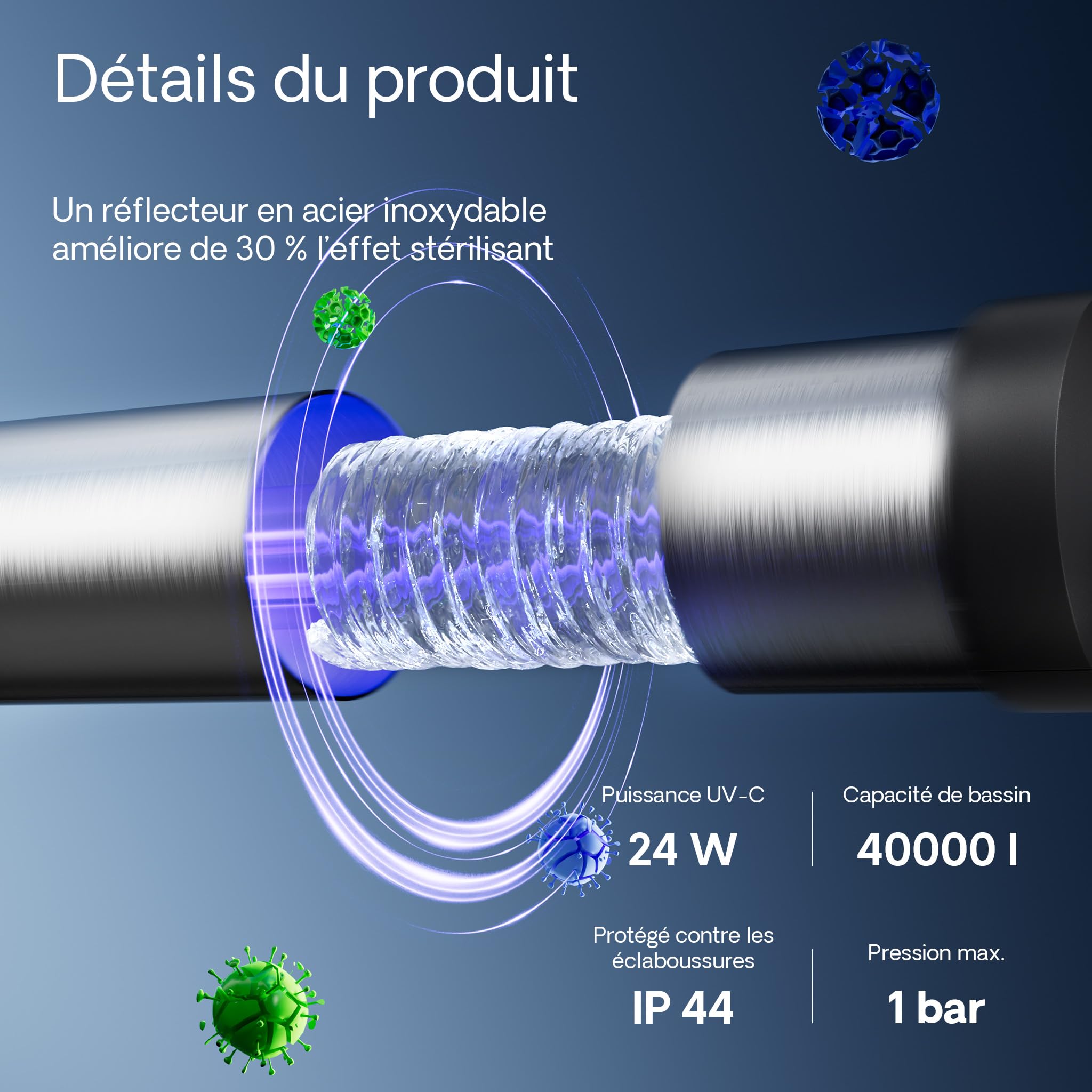 sunsun-cuv-724-st-rilisateur-uvc-bassin-24-w-5000-l-h image 4