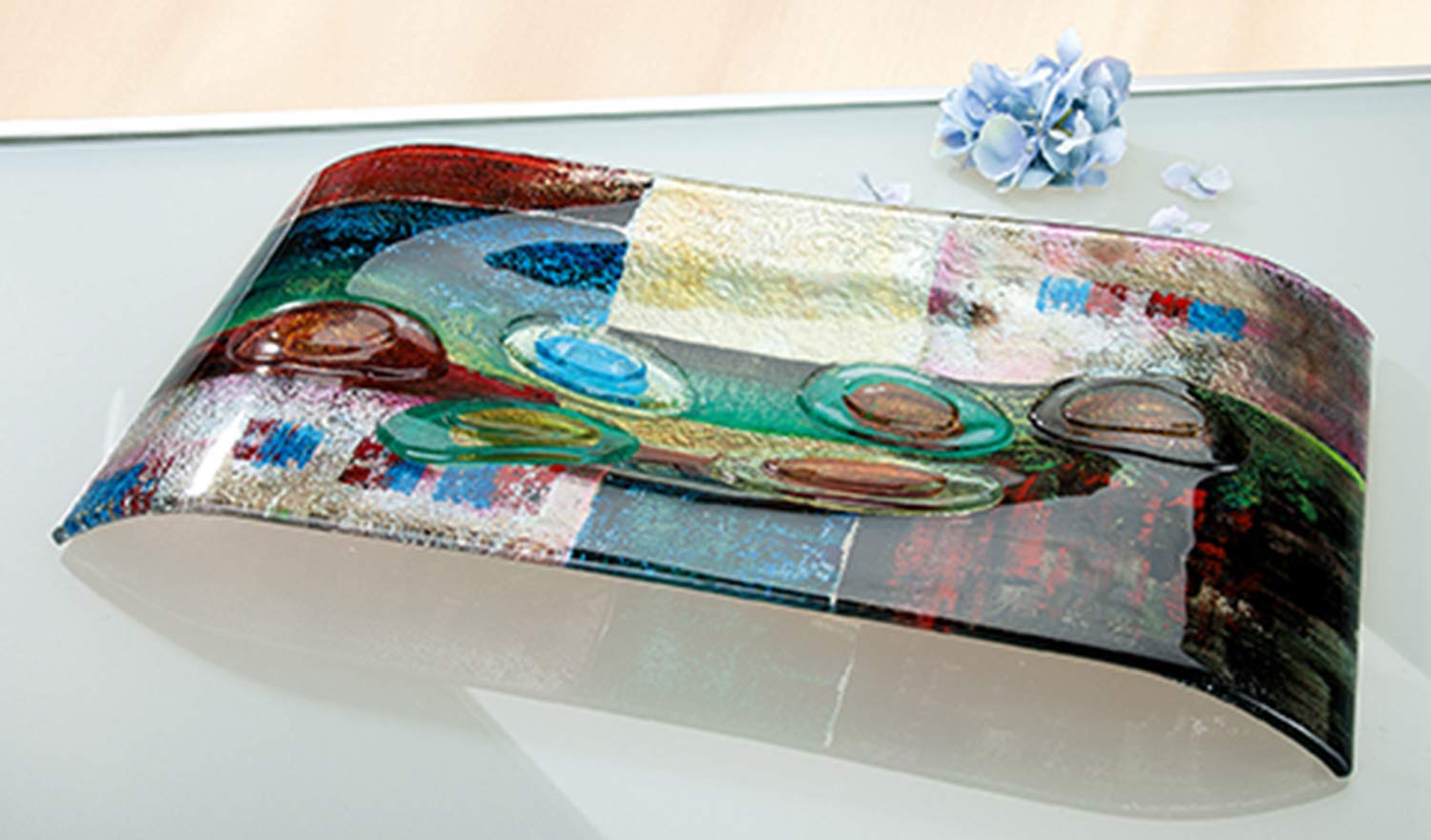 gilde-glas-art-bol-verre-54-cm-fait-main-multicolore image 2