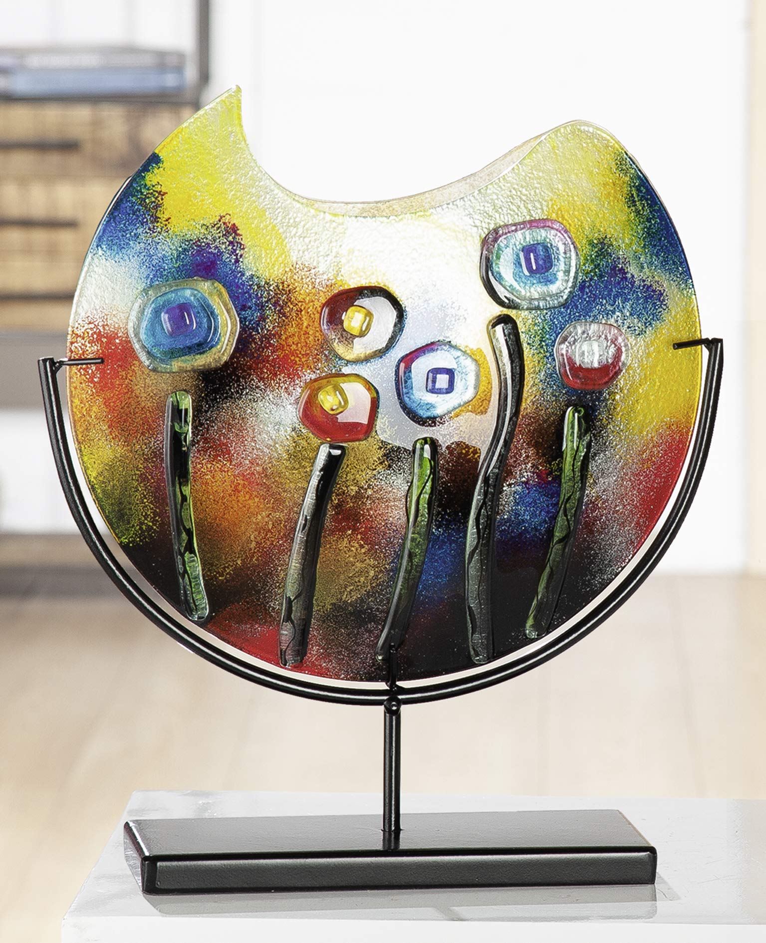 gilde-vases-cache-pots-vase-verre-37-cm-multicolore-fait-main image 2