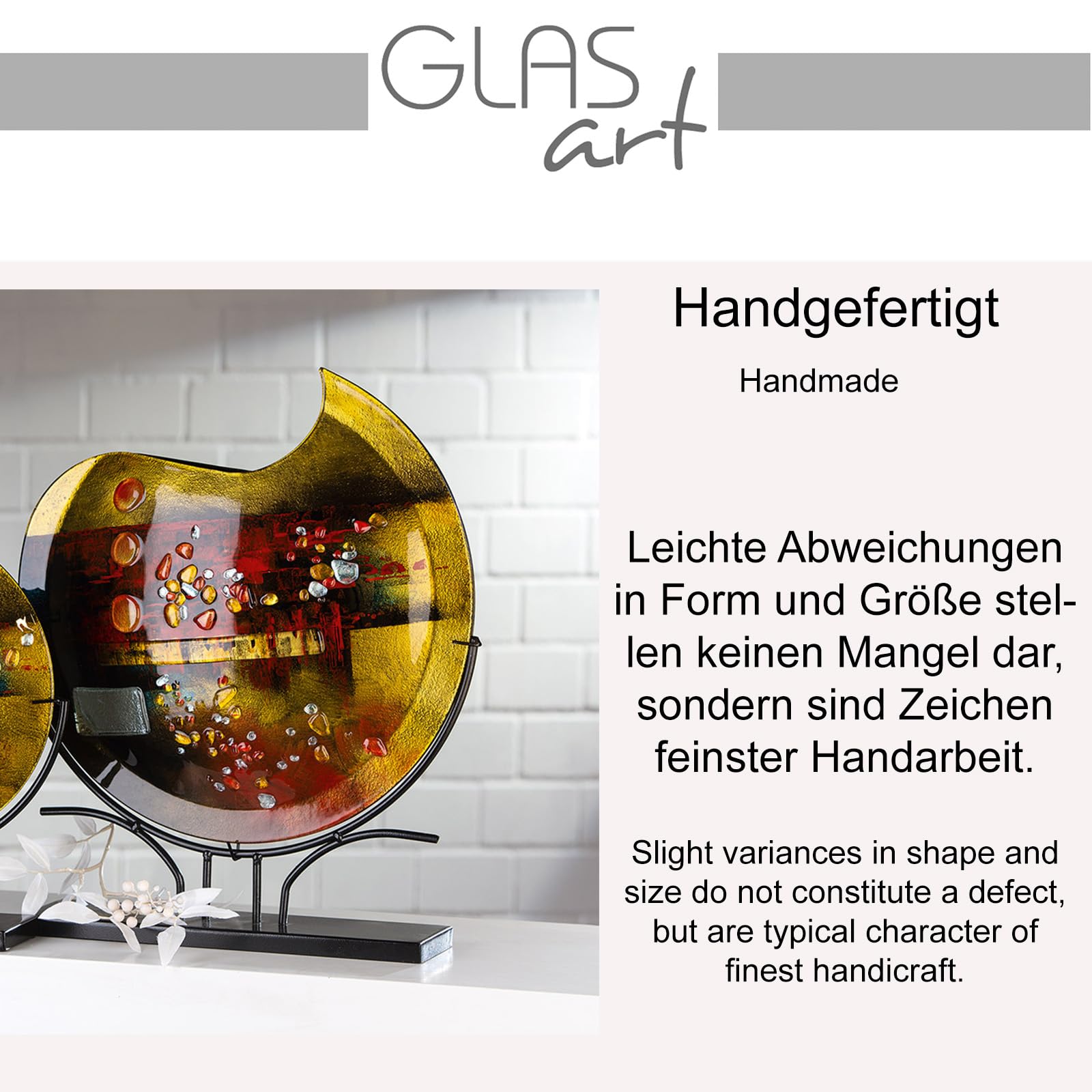 gilde-glas-art-vase-verre-peint-main-52-cm-pearl image 2