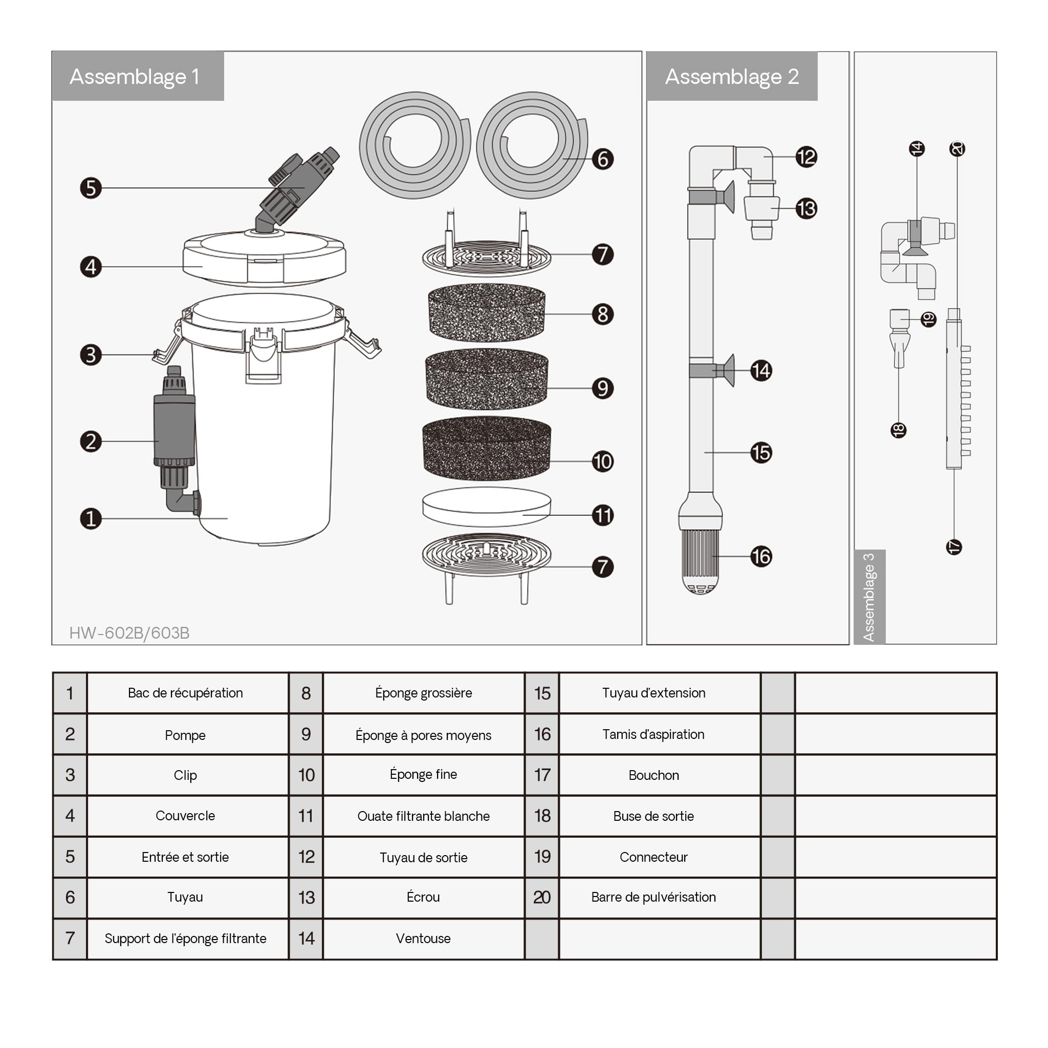 sunsun-aquarium-filters-hw-603b-filtre-externe-400-l-h-6w image 8