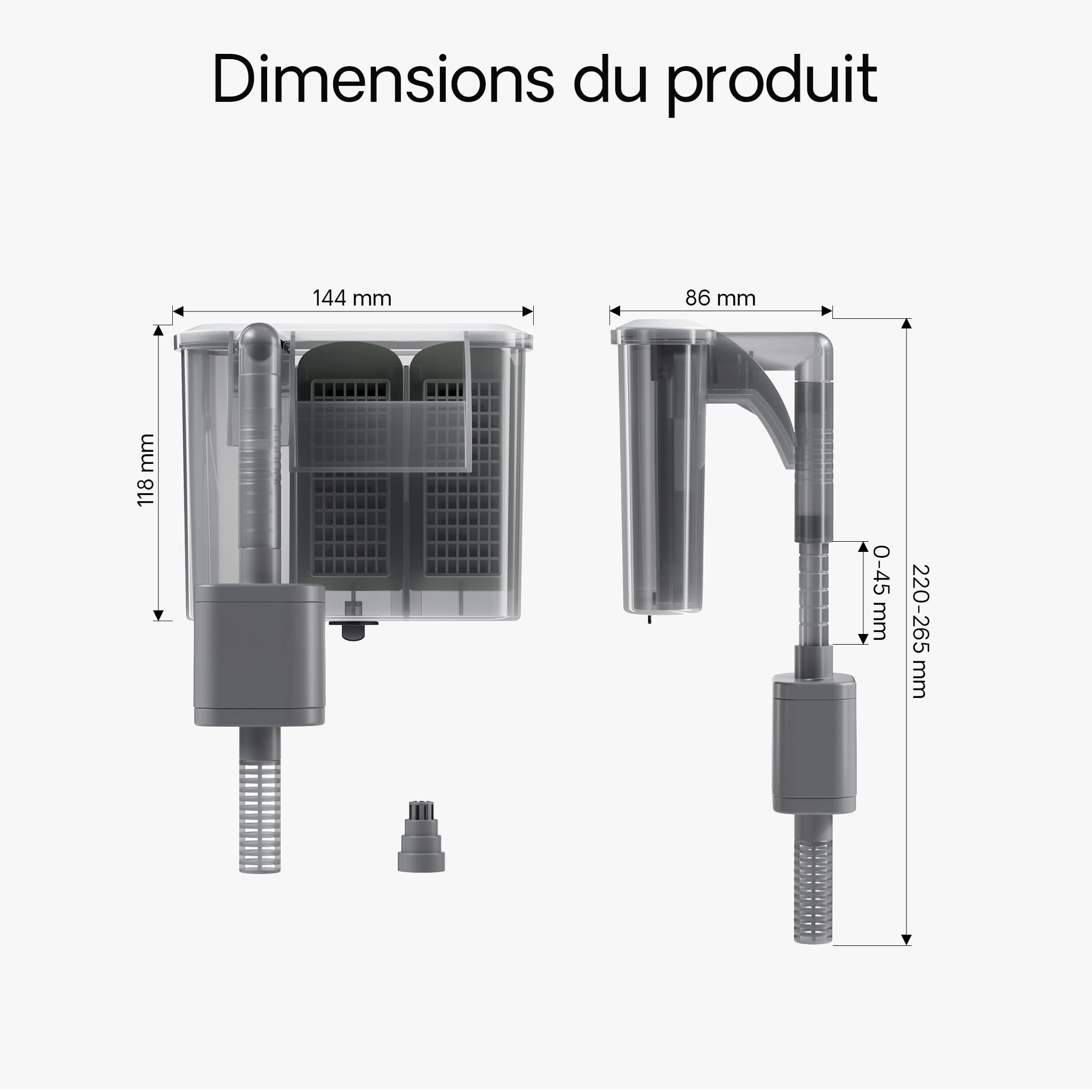 sunsun-hbl-302-filtre-aquarium-suspendu-350-l-h-20-l image 3