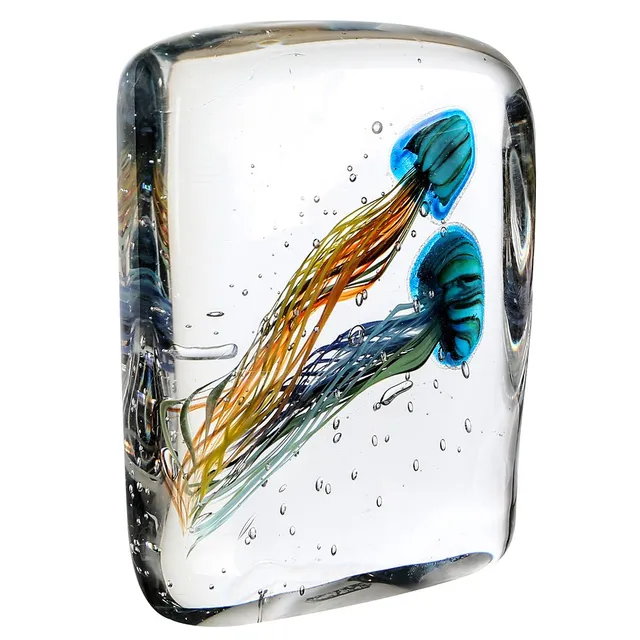 gilde-sculptures-funny-medusa-2-sculpture-verre-22-cm-multicolore image 1