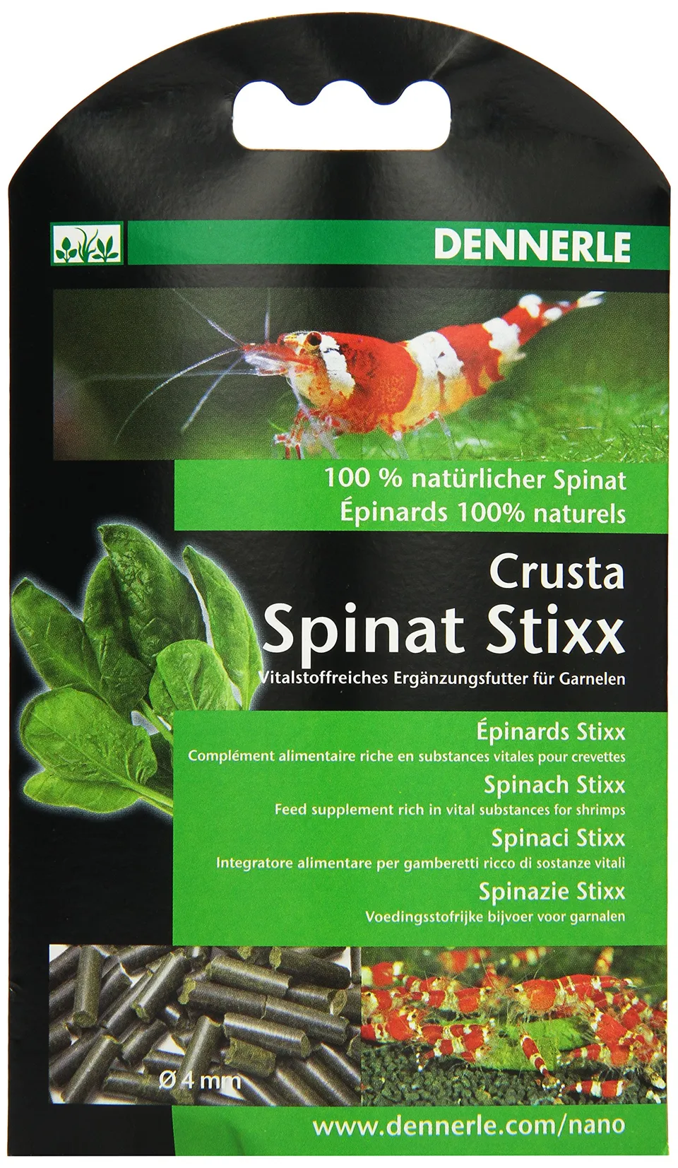 dennerle-crusta-spinat-stixx-nourriture-crevettes-30-g image 1