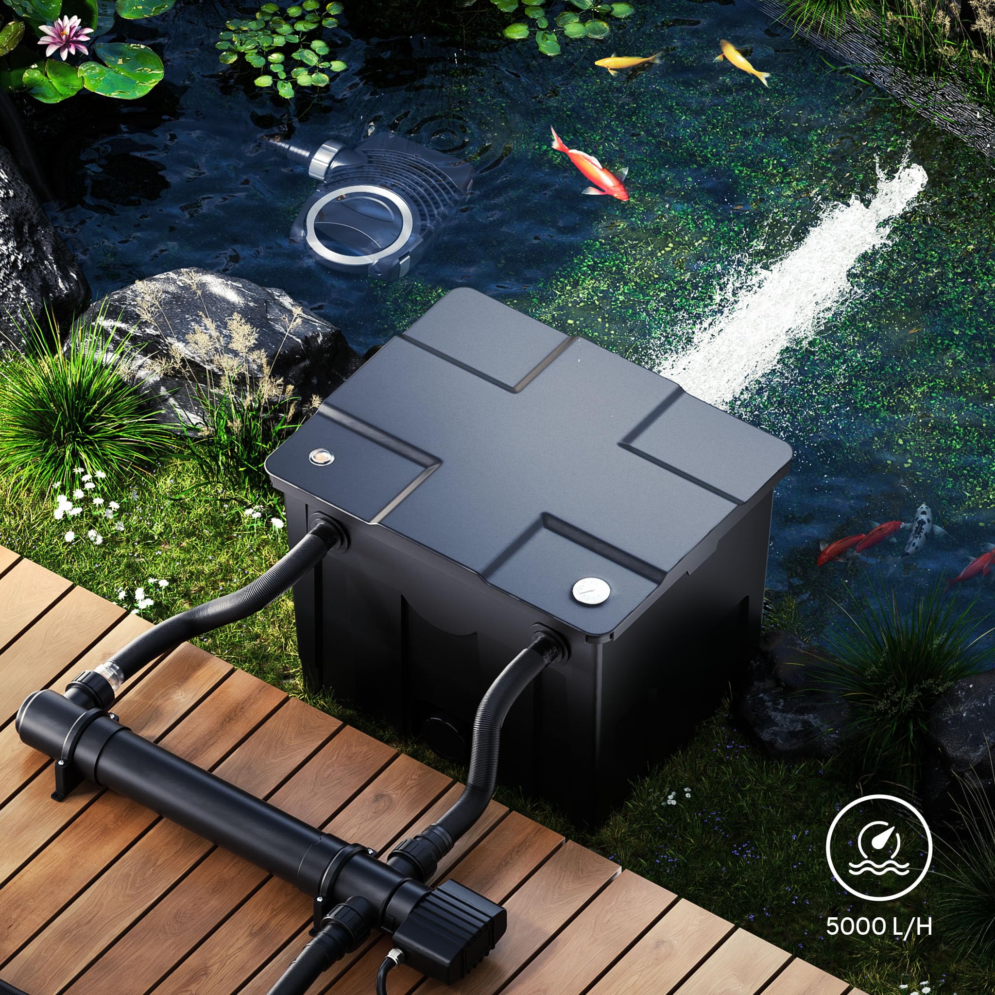 sunsun-cuv-155-st-rilisateur-bassin-55w-5000-l-h-poissons image 7