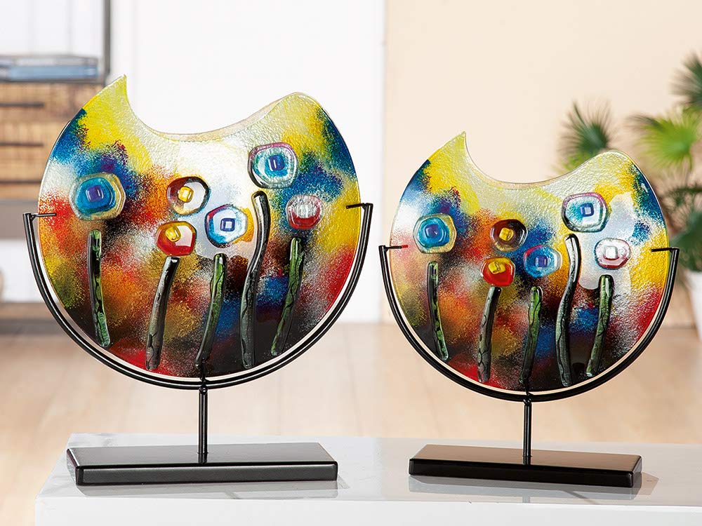 gilde-vases-cache-pots-vase-verre-37-cm-multicolore-fait-main image 3