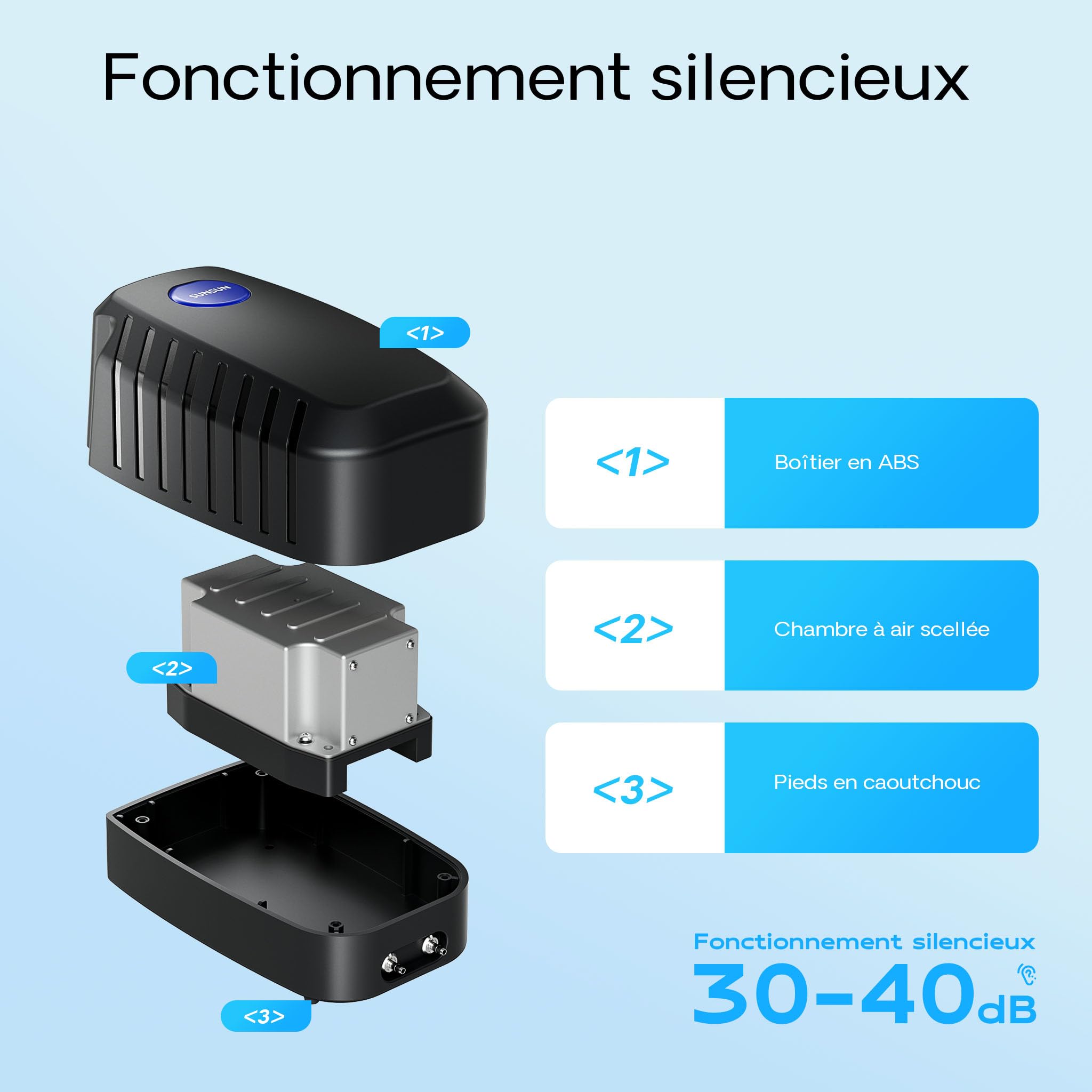 sunsun-pompe-air-aquarium-8w-13-l-min-bulleur-silencieux image 5