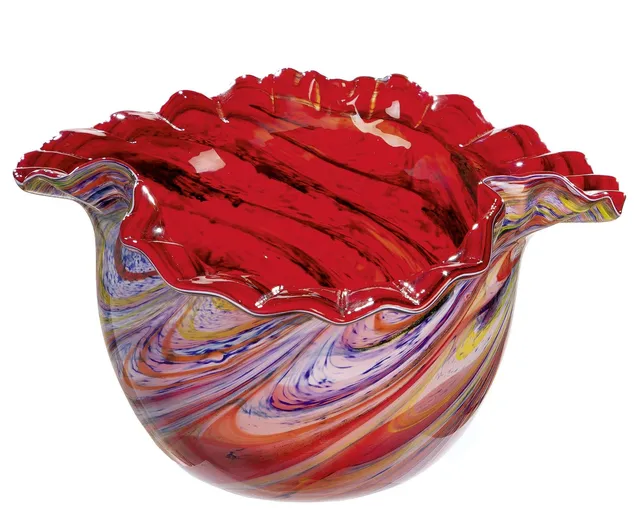 gilde-glas-art-bol-verre-colorista-h-20-cm-teint-masse image 1