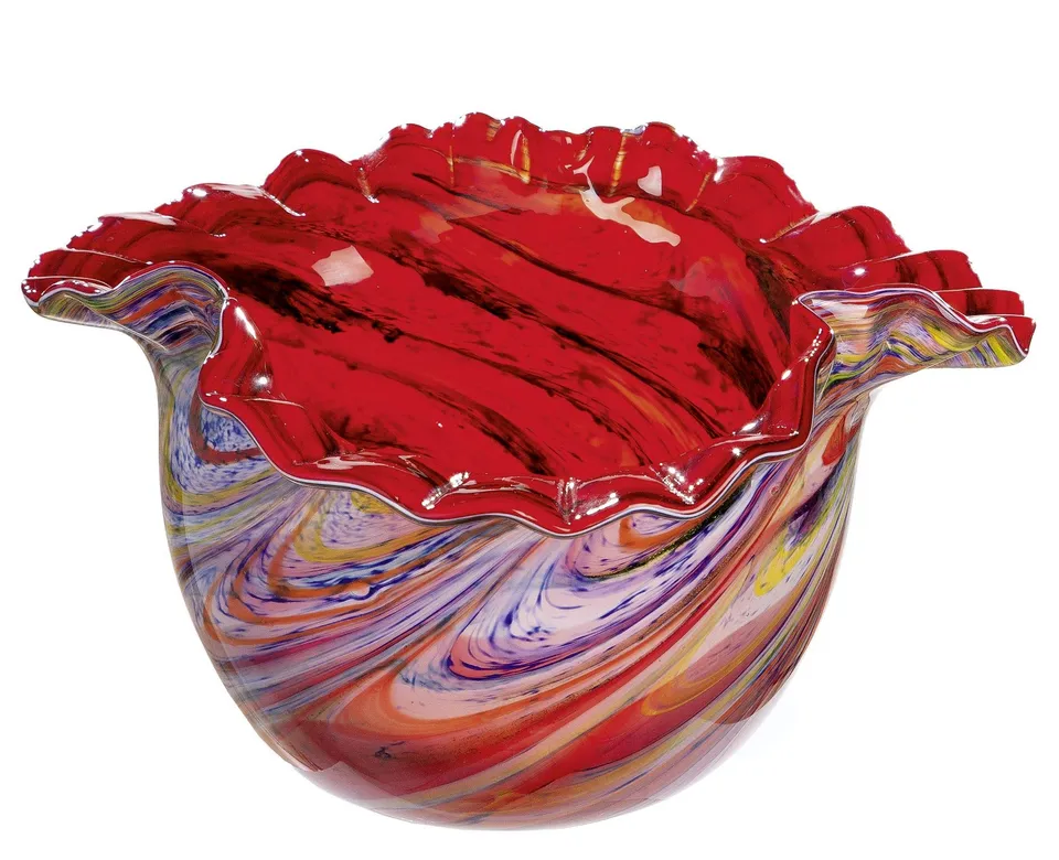 gilde-glas-art-bol-verre-colorista-h-20-cm-teint-masse image 1
