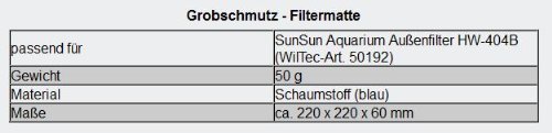 sunsun-hw-404b-tapis-filtrant-mousse-bleue-6-cm image 3