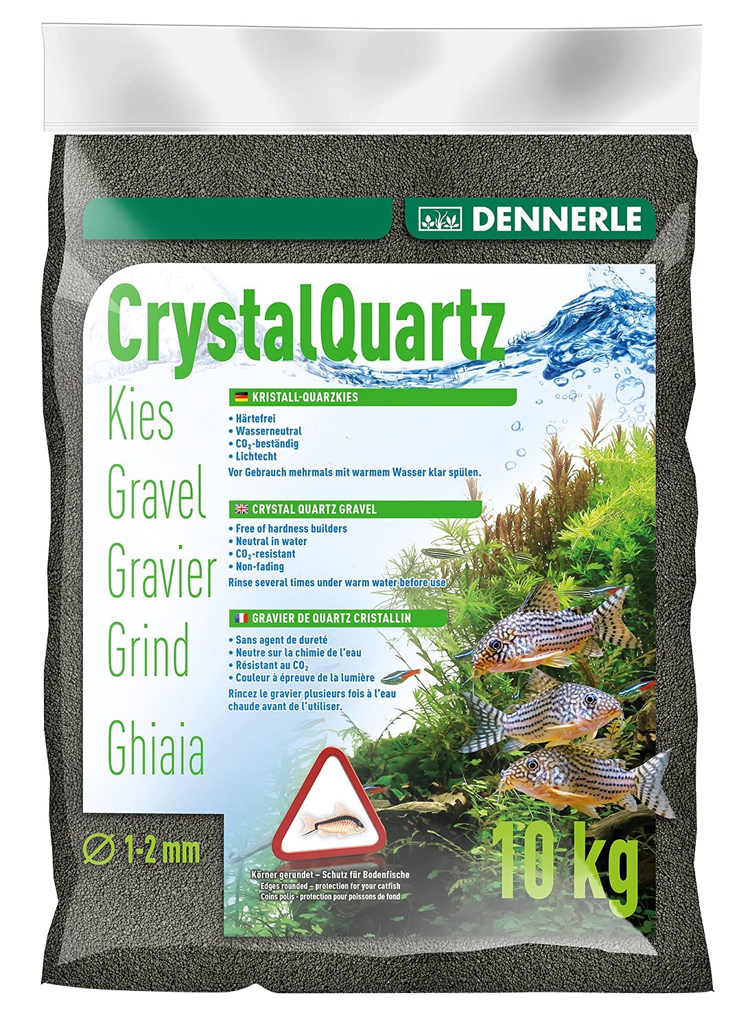 dennerle-quartz-noir-diamant-gravier-aquarium-10-kg-neutre image 1