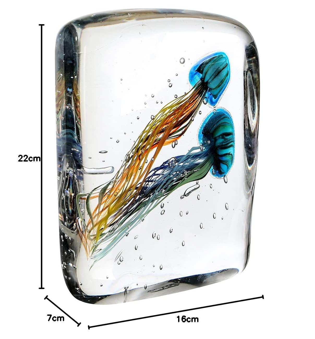 gilde-sculptures-funny-medusa-2-sculpture-verre-22-cm-multicolore image 4