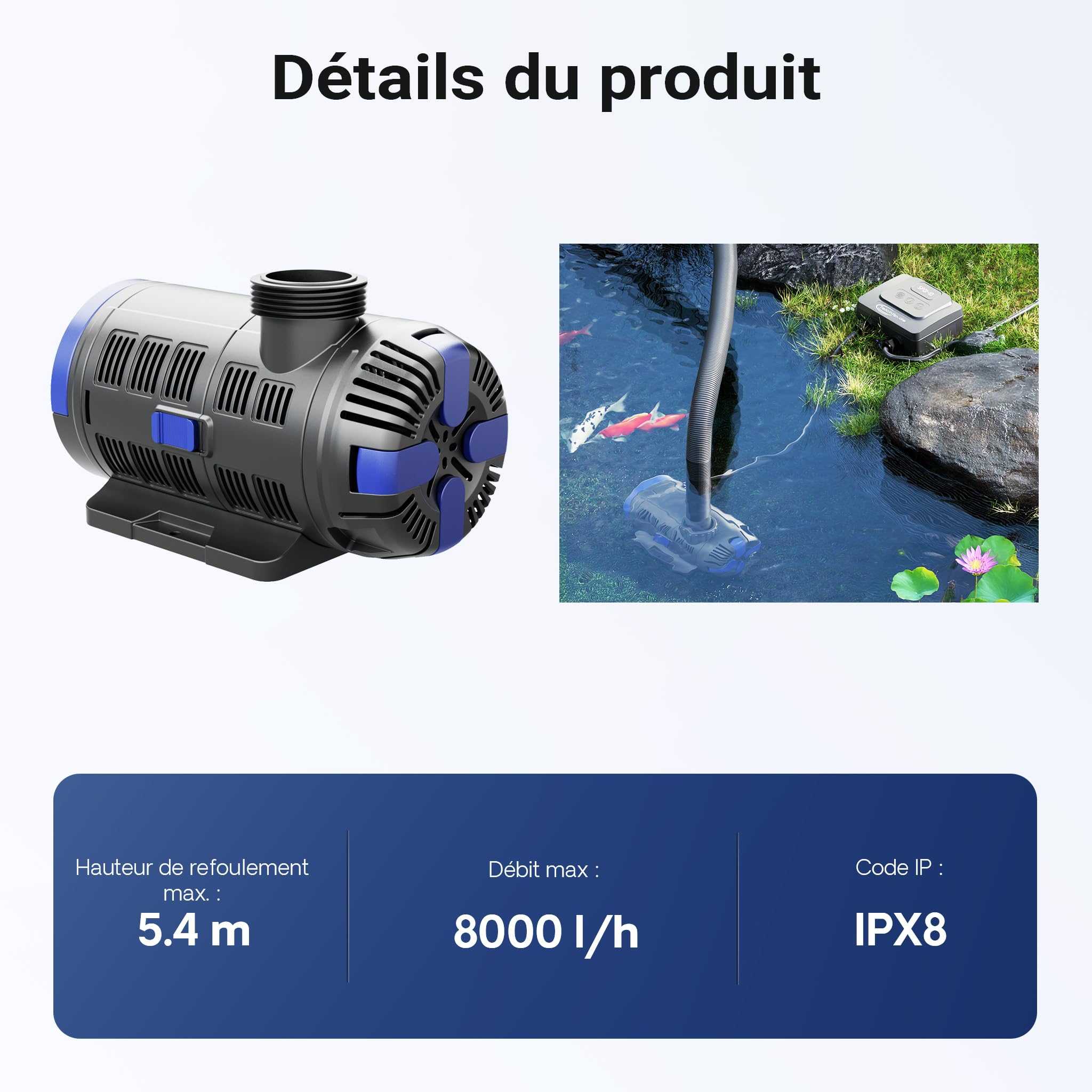 sunsun-cet-8000-pompe-bassin-8000-l-h-80-w-5-m image 4