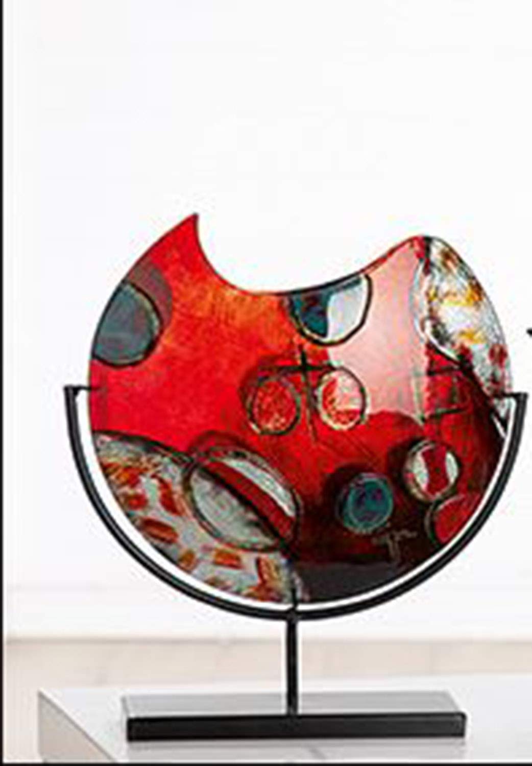 gilde-croce-vase-en-verre-souffl-croix-37-cm image 2