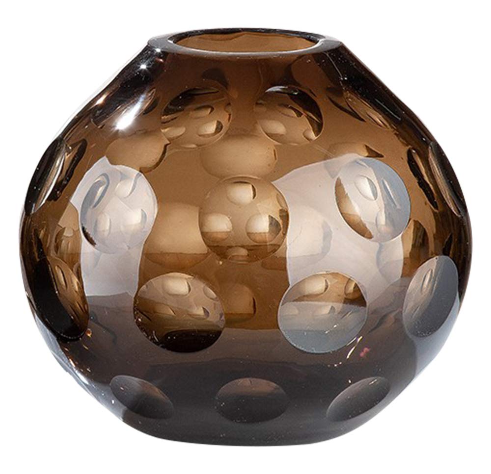 gilde-vases-cache-pots-vase-verre-brun-30-cm image 6