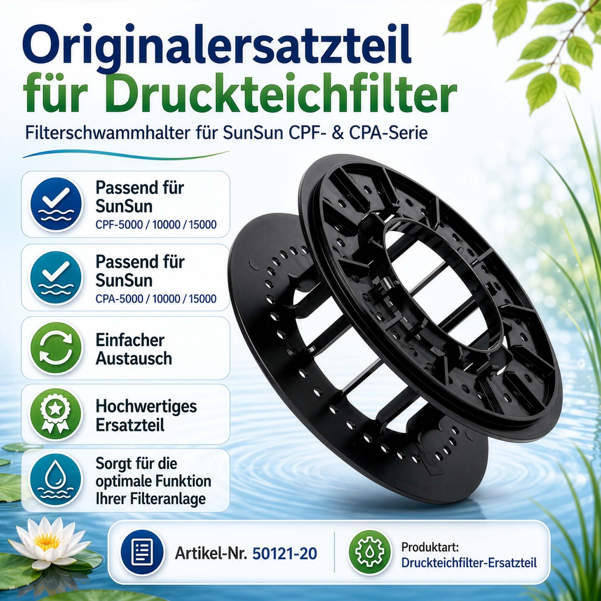 sunsun-cpf-15000-porte-ponge-filtre-bassin-pression image 2