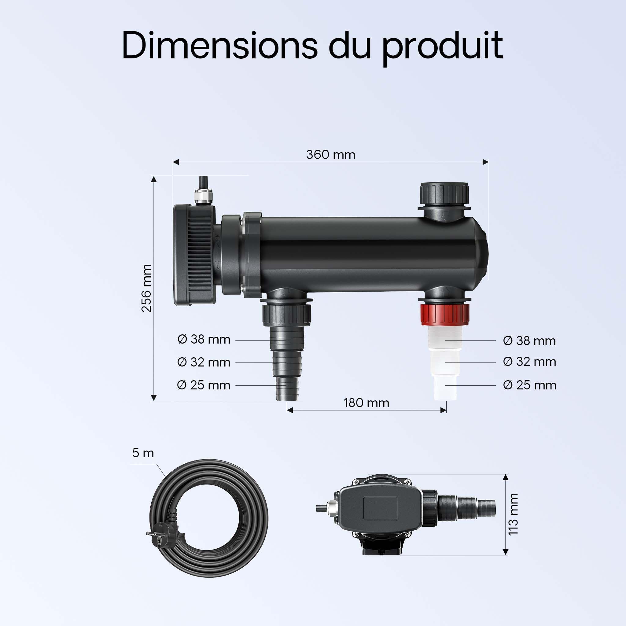 sunsun-cbf-350b-filtre-bassin-60000l-cuv-318-uvc-18w-kit-complet image 6