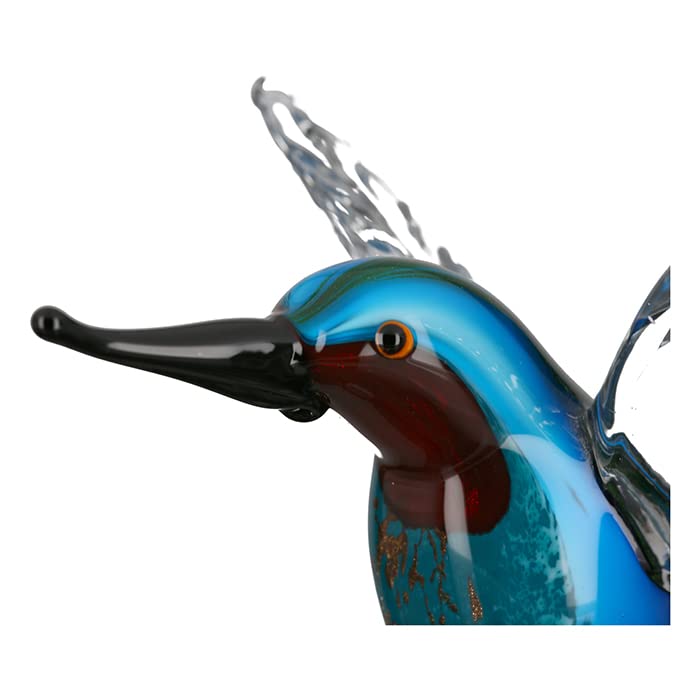 gilde-sculptures-martin-p-cheur-oiseau-verre-22-cm image 8