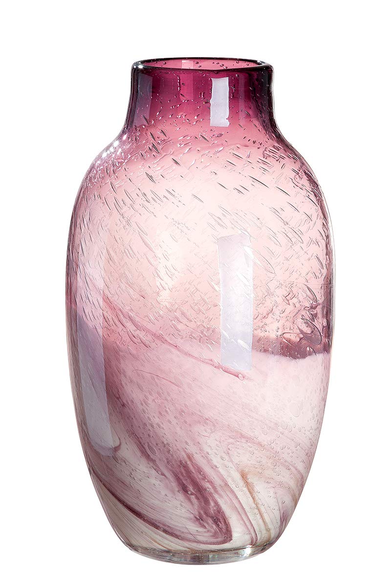 gilde-porpora-vase-en-verre-magenta-dor-36-cm image 1