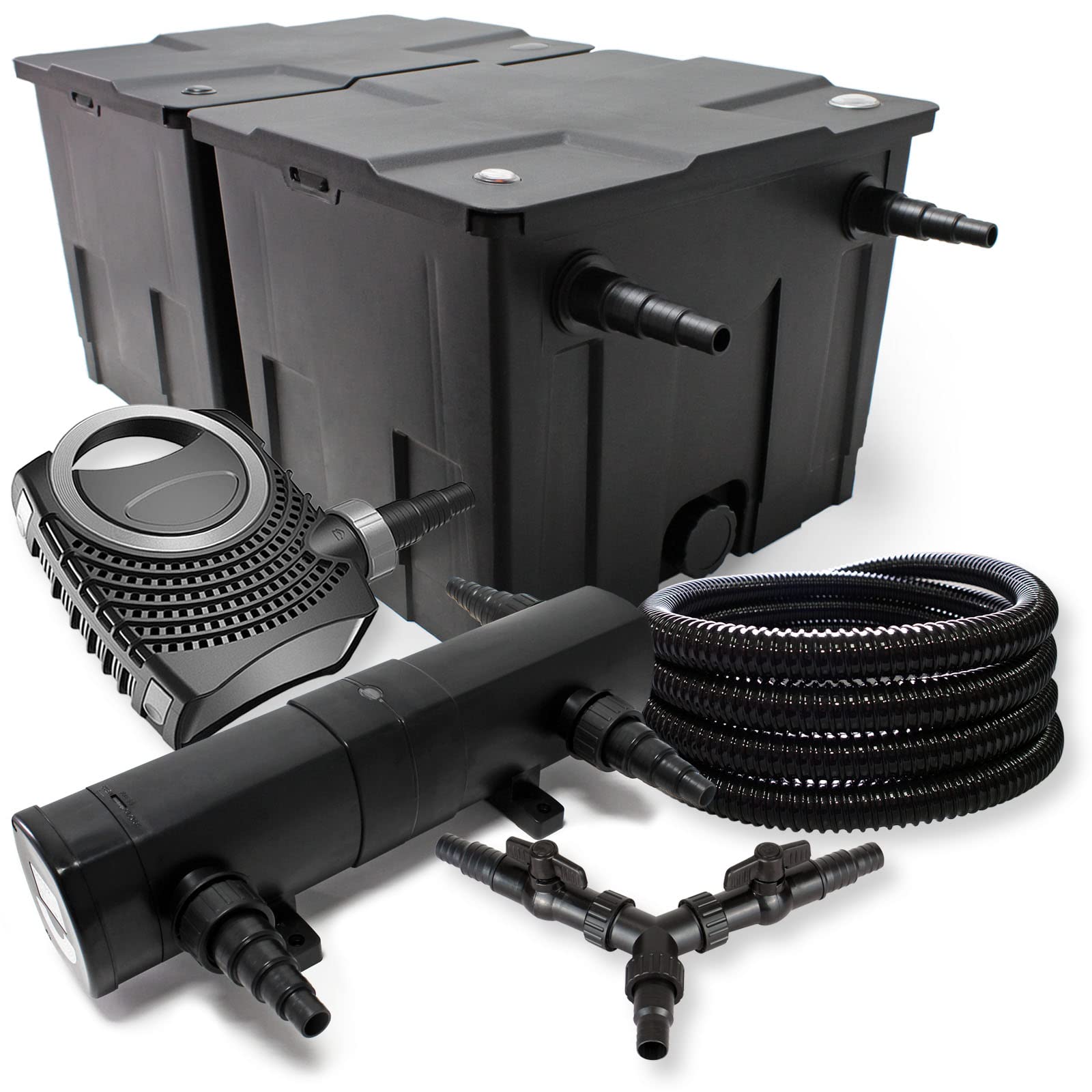 sunsun-cbf-350b-kit-filtre-bassin-60000l-uv-36w-pompe-8000 image 1