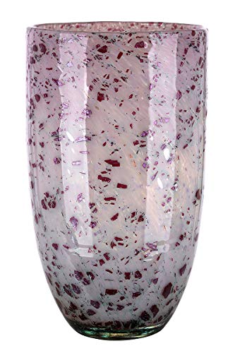 gilde-antique-rose-vase-en-verre-bordeaux-29-cm image 8