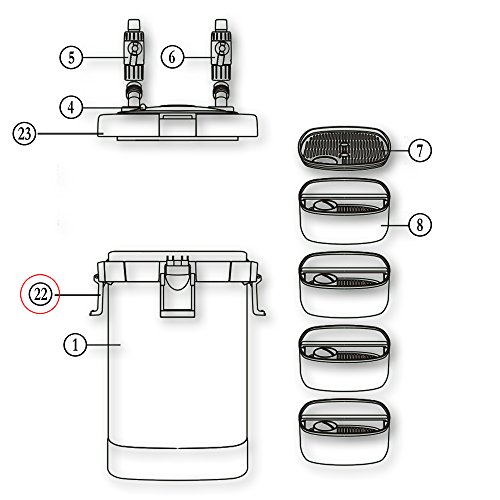 sunsun-hw-505-clip-couvercle-filtre-aquarium-eau-douce image 4