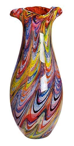 gilde-glas-art-vase-verre-43-cm-fait-main-d-coratif image 7