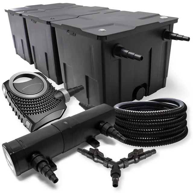 sunsun-cbf-350c-kit-filtre-bassin-pompe-8000-uvc-36w-25m image 1