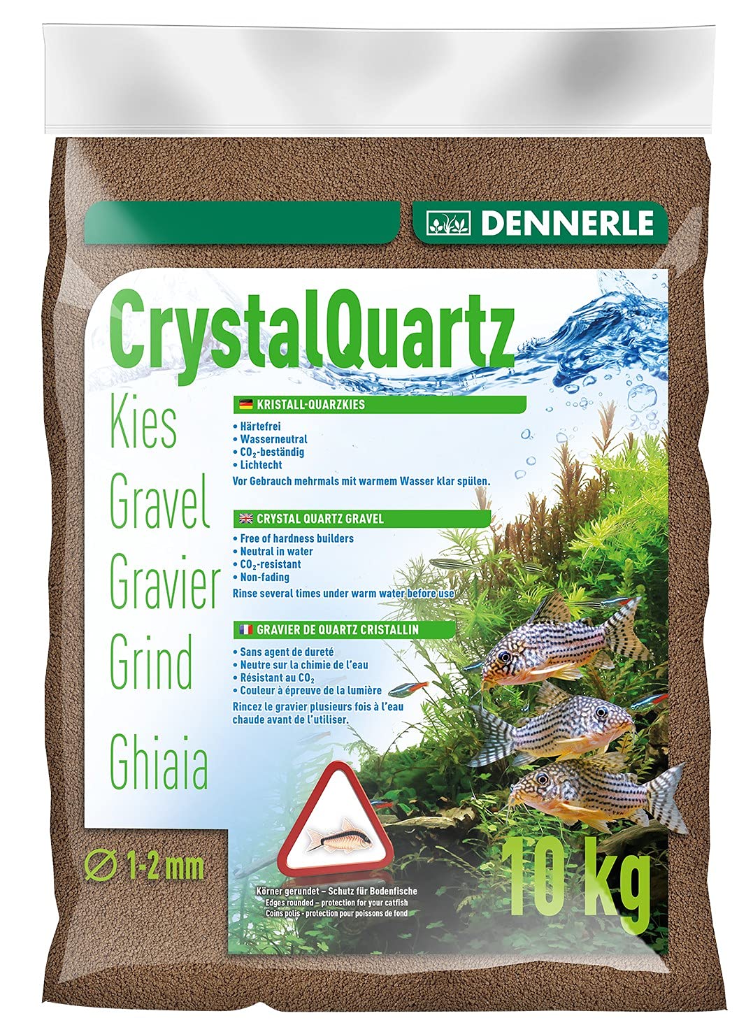dennerle-gravier-quartz-brun-fonc-10-kg-aquarium image 1