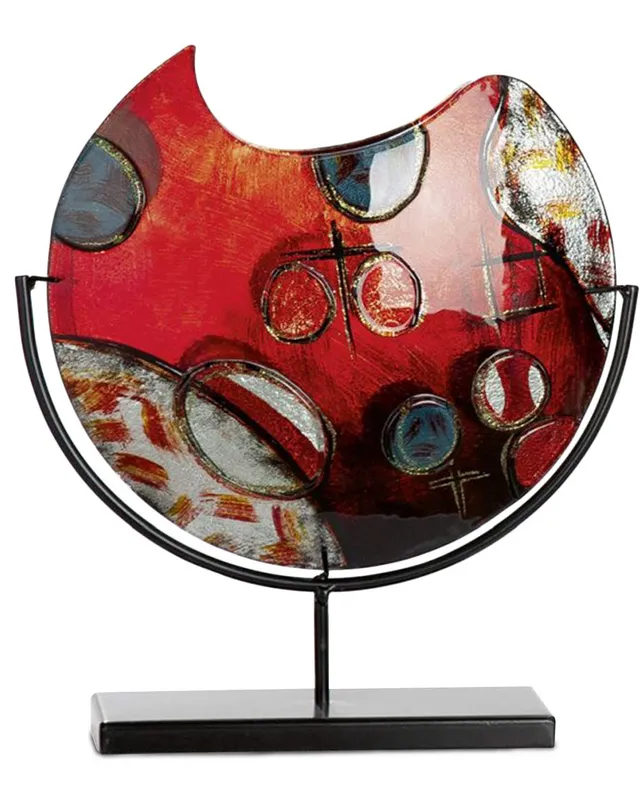 gilde-croce-vase-en-verre-souffl-croix-37-cm image 1