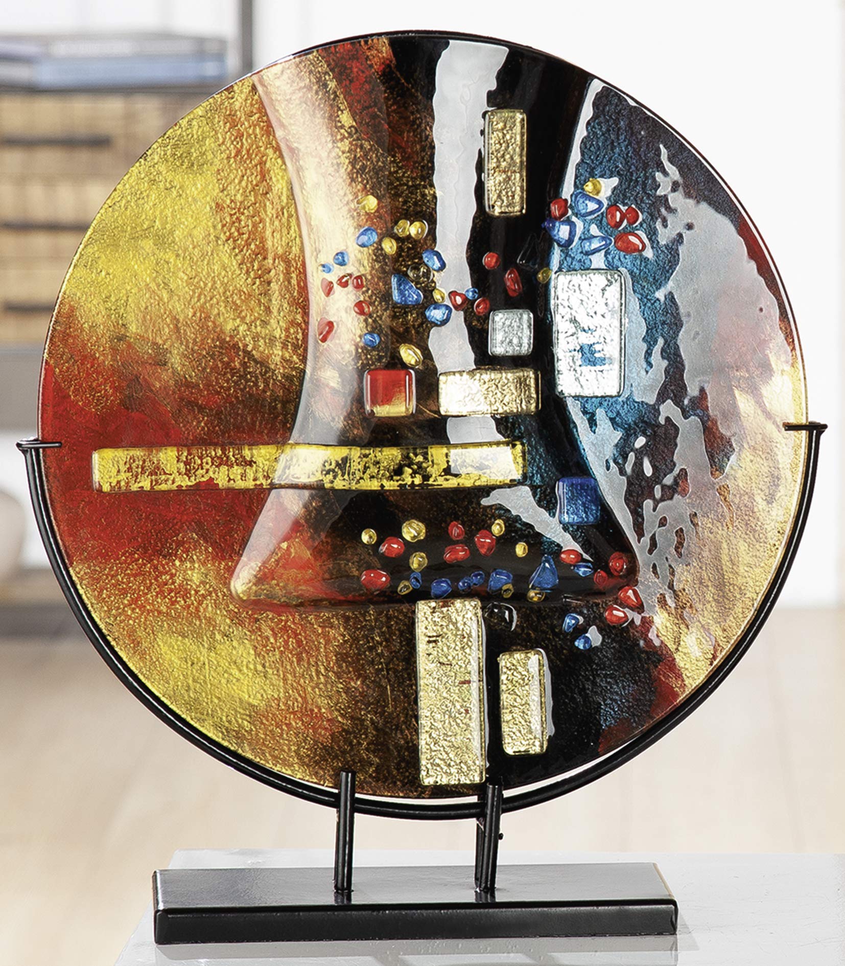gilde-glas-art-soleil-vase-verre-44-cm-fait-main image 2