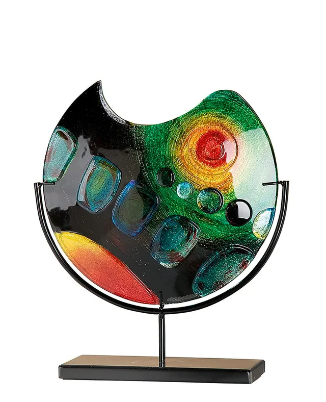 gilde-vases-cache-pots-vase-verre-artisanal-37-cm-colore image 1