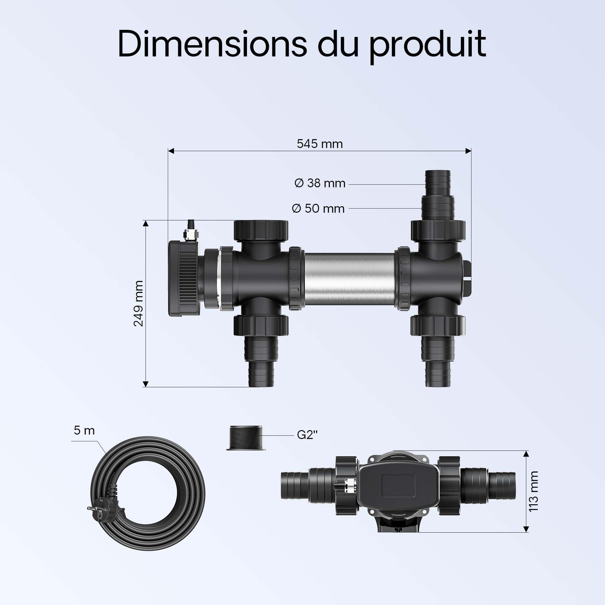 sunsun-cuv-724-st-rilisateur-uvc-bassin-24-w-5000-l-h image 6