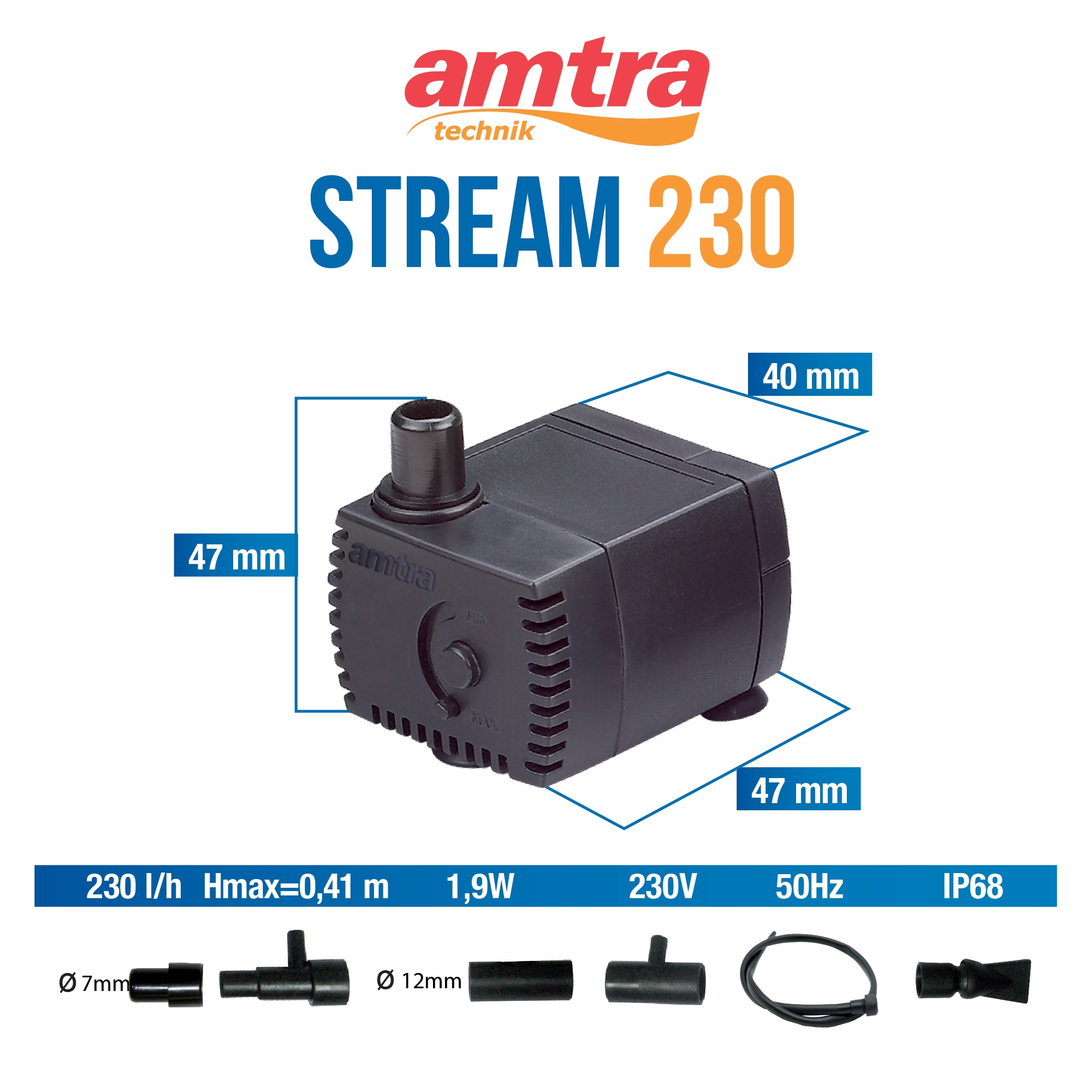 amtra-stream-230-pompe-aquarium-immerg-e-230-l-h-silencieuse image 2