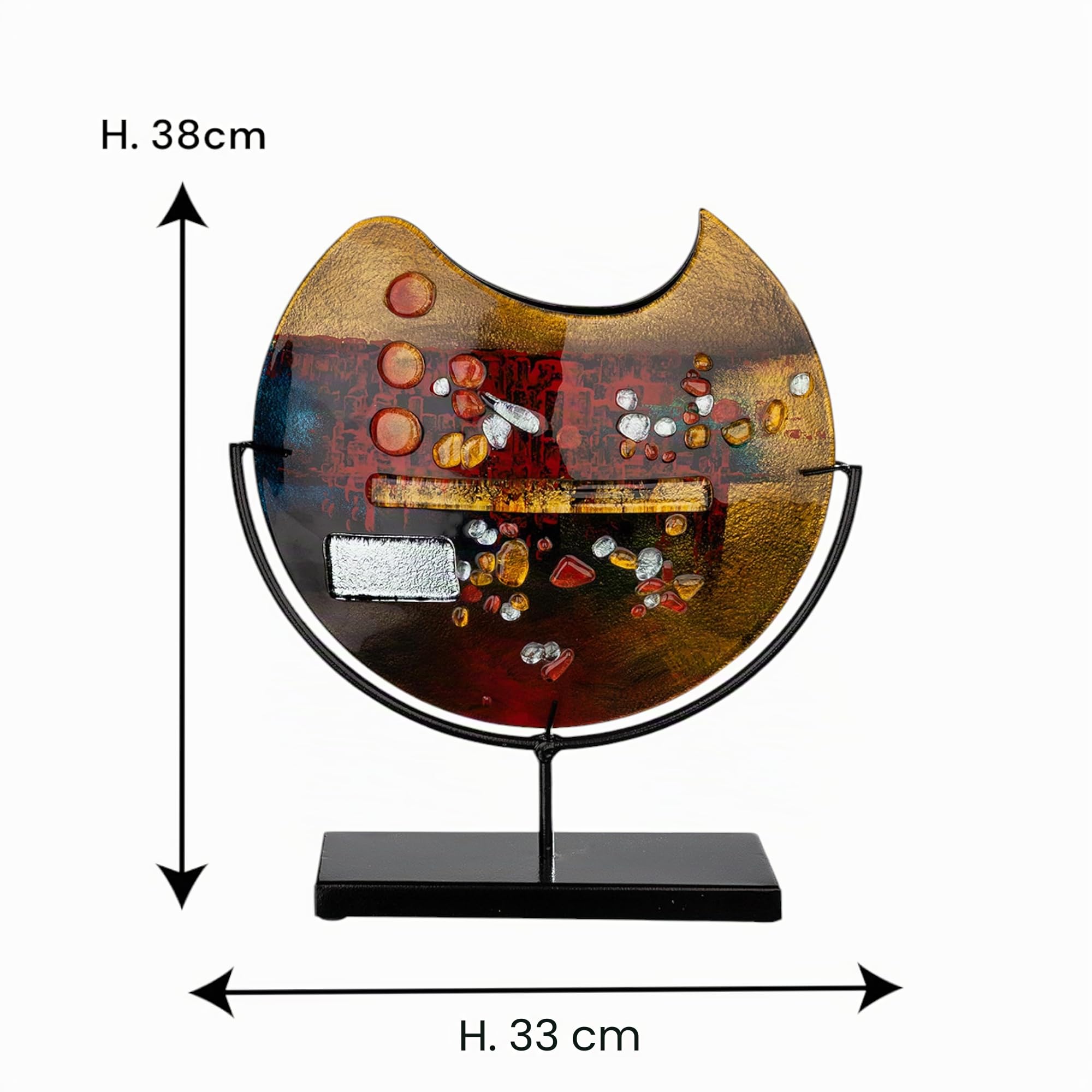 gilde-bols-en-verre-bassin-d-coratif-38-cm-peint-main image 3