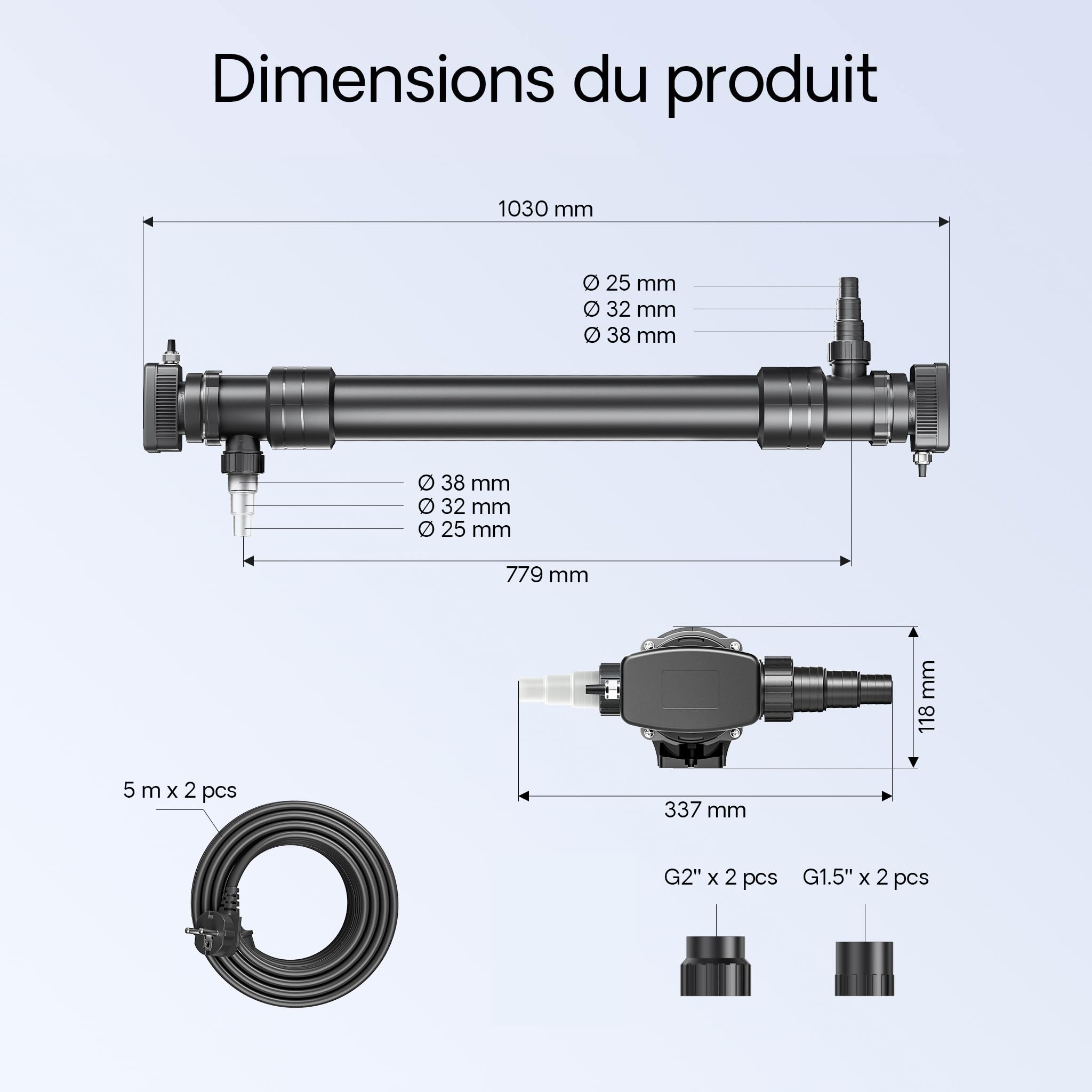 sunsun-cuv-672-st-rilisateur-uv-bassin-8000-l-h-72-w image 6