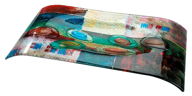 gilde-glas-art-bol-verre-54-cm-fait-main-multicolore image 1