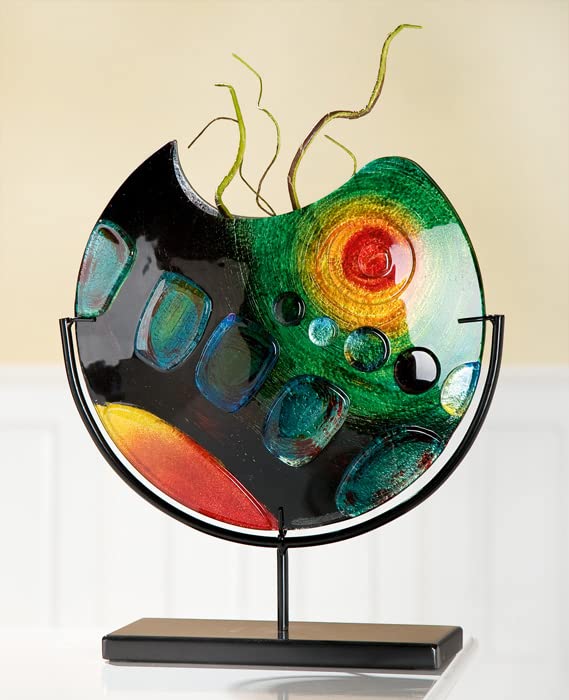 gilde-vases-cache-pots-vase-verre-artisanal-37-cm-colore image 6