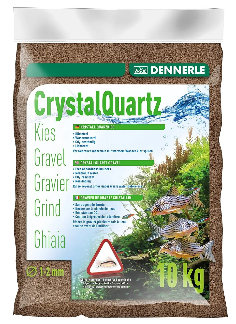 dennerle-gravier-quartz-brun-fonc-10-kg-aquarium image 1