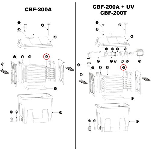 sunsun-cbf-200t-cbf-200u-cbf-200-support-ponge-filtre-bassin image 7
