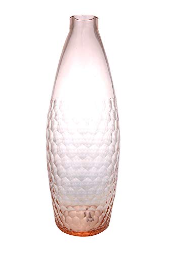 gilde-corallo-vase-verre-fait-main-42-cm-relief image 8