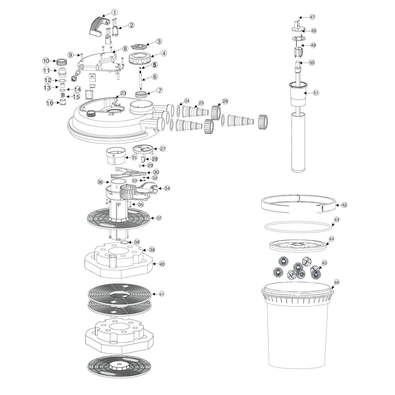 sunsun-spare-parts-cpf-180-250-unit-raccordement-filtre image 2