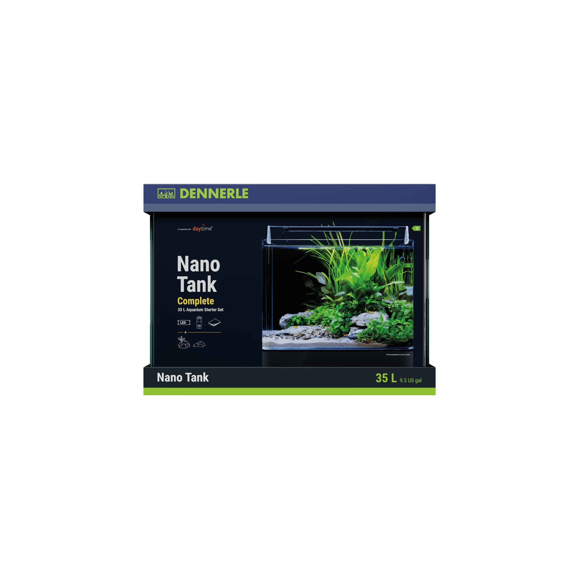 dennerle-nano-tank-complete-aquarium-35l-led-filtre image 1