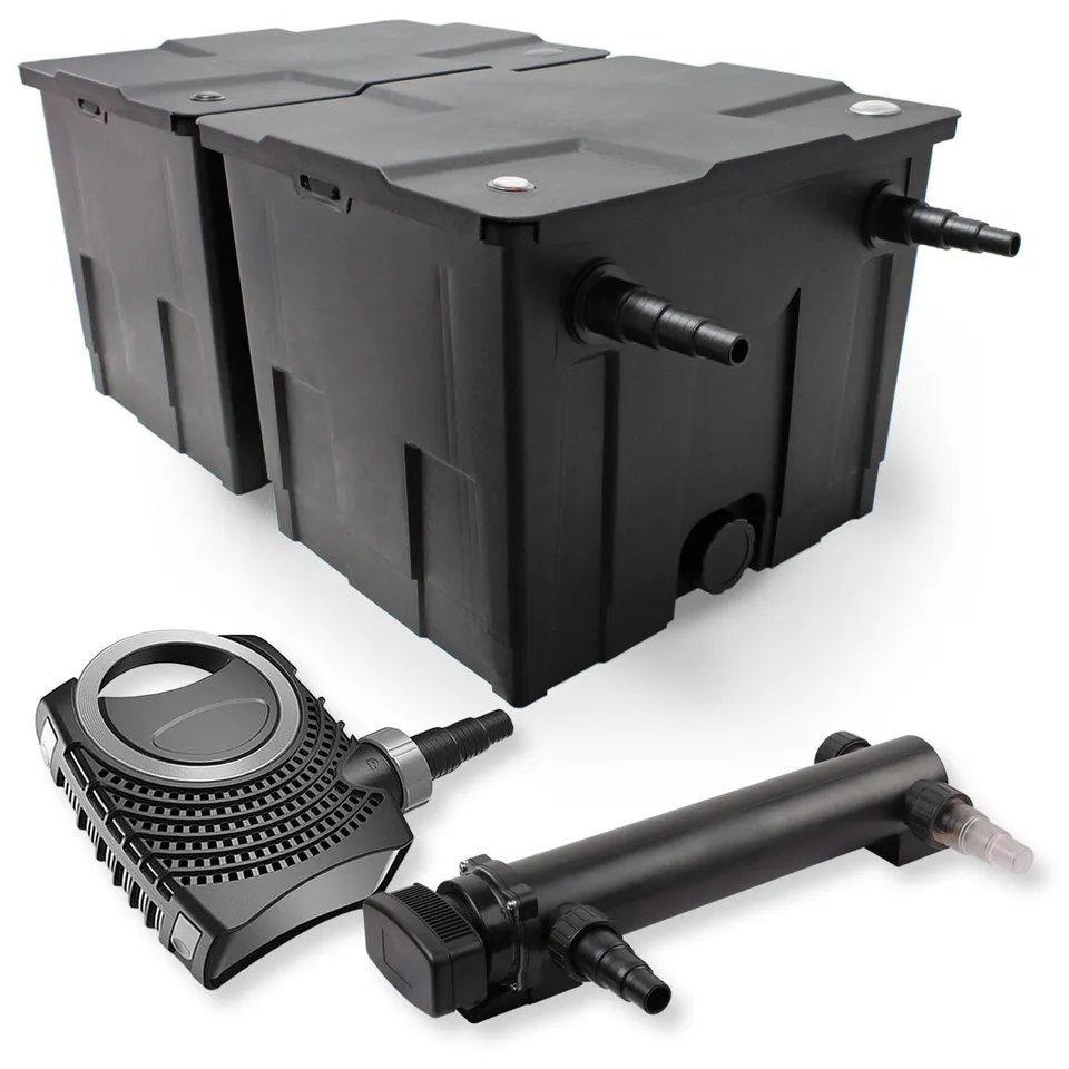 sunsun-cbf-350b-kit-filtre-bassin-8000-l-h-uvc-24w image 1