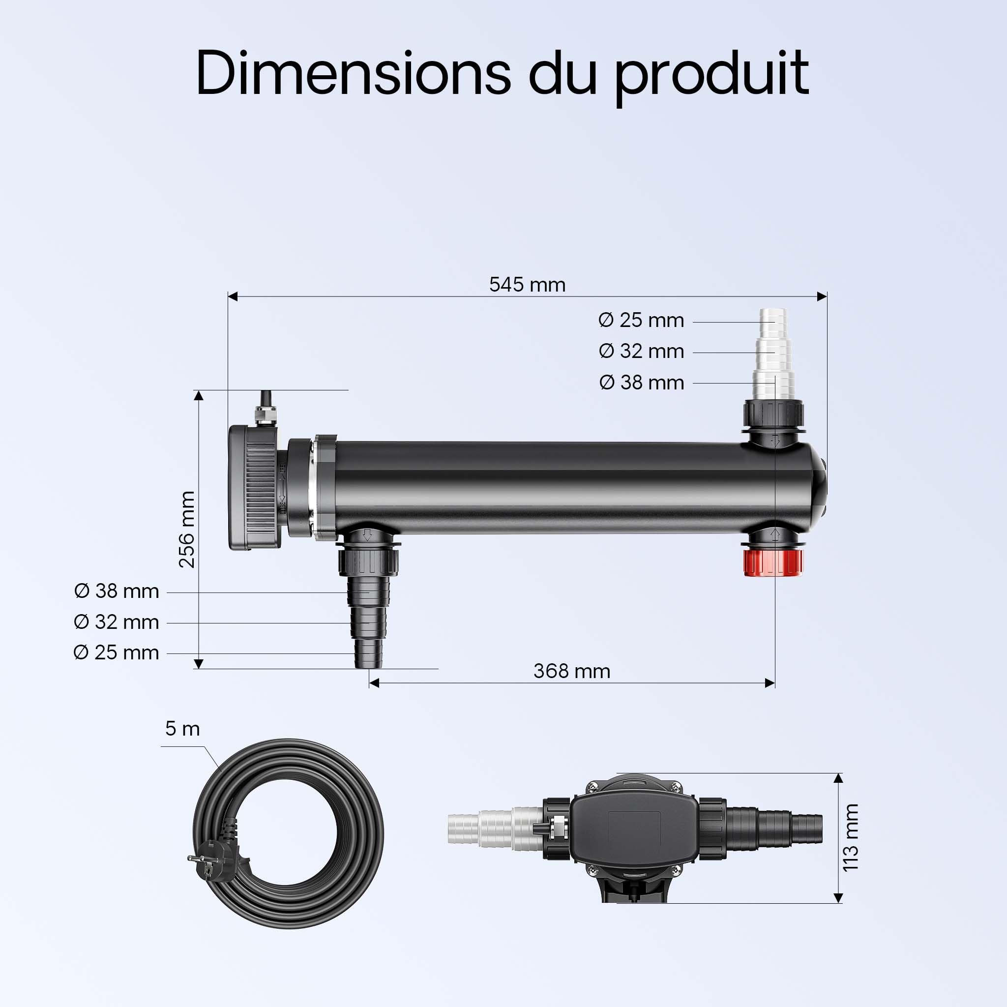sunsun-cuv-336-clarificateur-uv-bassin-7000-l-h-36-w image 3