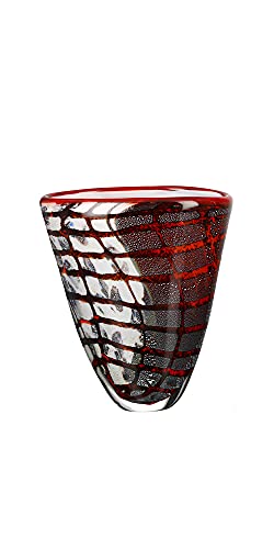 gilde-glas-art-vase-verre-19-cm-rouge-fait-main image 8