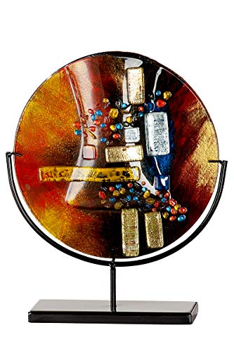 gilde-glas-art-vase-verre-soleil-38-cm-sur-pied-m-tal image 8