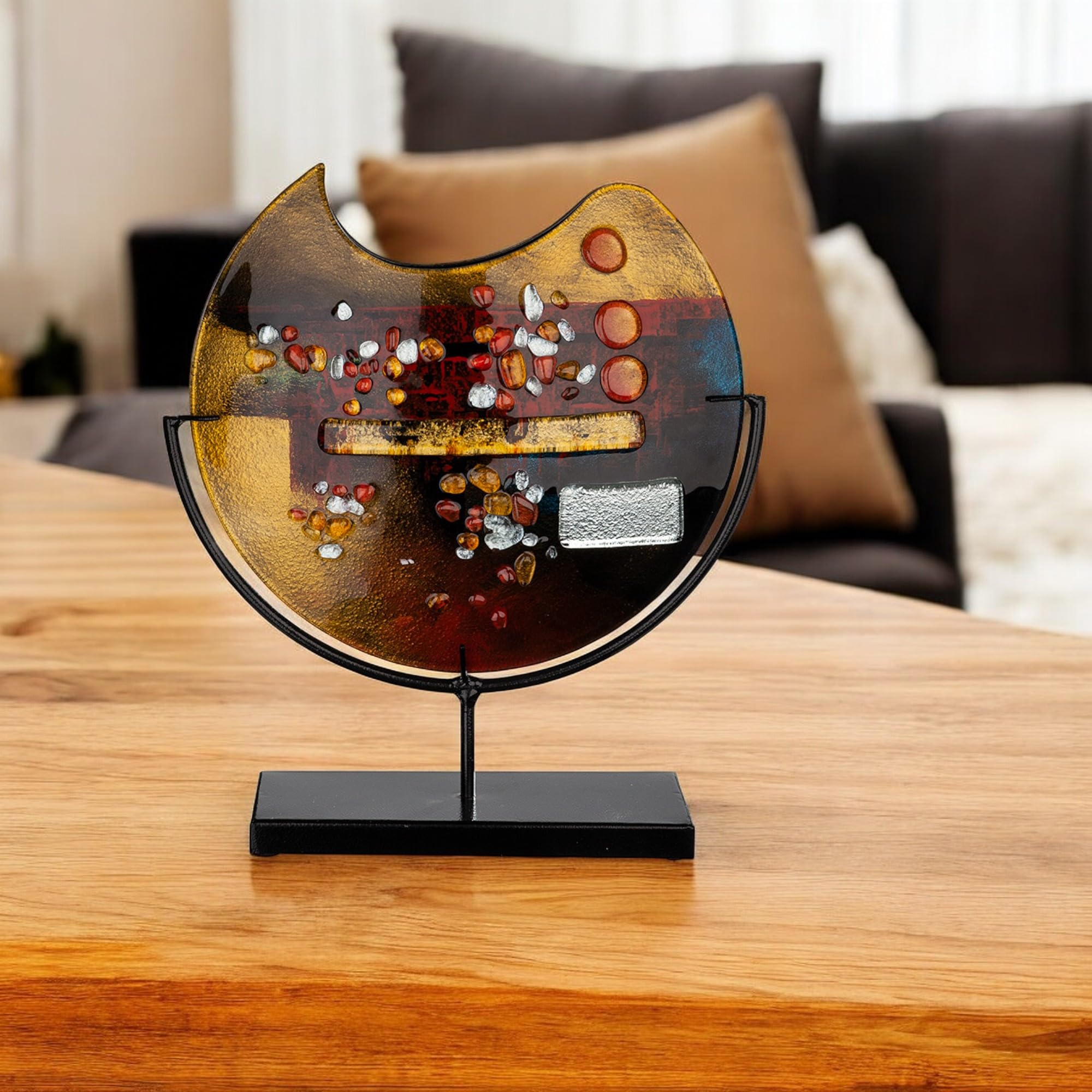 gilde-bols-en-verre-bassin-d-coratif-38-cm-peint-main image 1