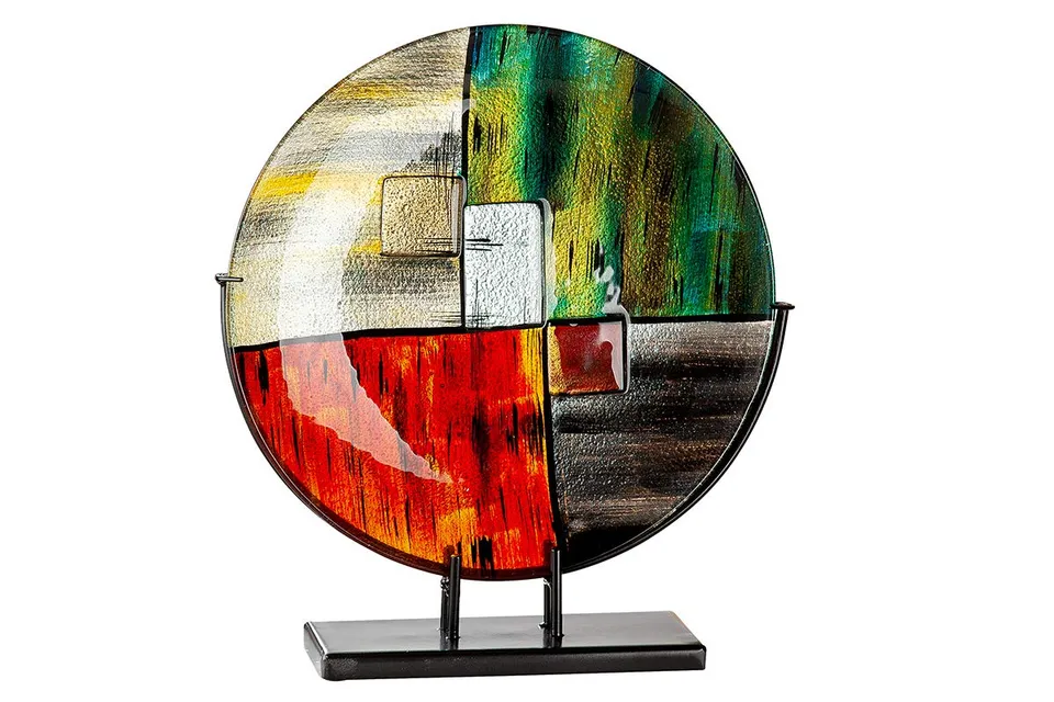 gilde-mirano-standrelief-sculpture-verre-multicolore-41-5-cm image 1
